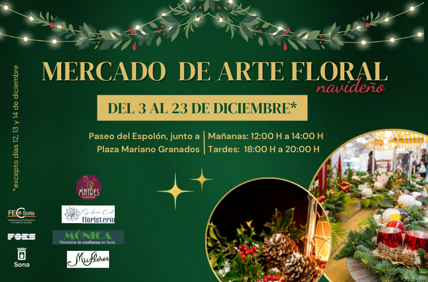 Mercado Arte Floral Navideño Soria 2022